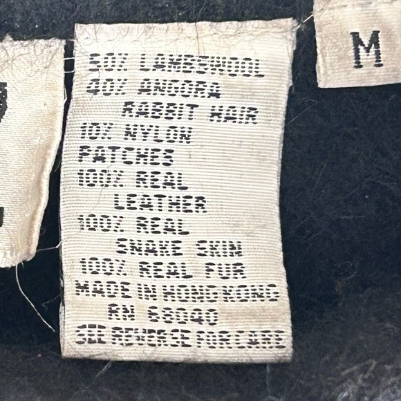 Erez Vintage Lambswool Angora Embellished Mockneck Sweater Size M - Picture 11 of 11